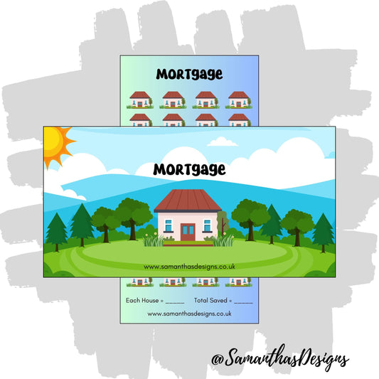 Mortgage Savings Trackers - A6 Cash Stuffing - Samantha's Designs