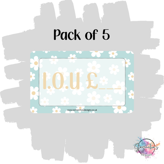 IOU Placeholders - Daisy