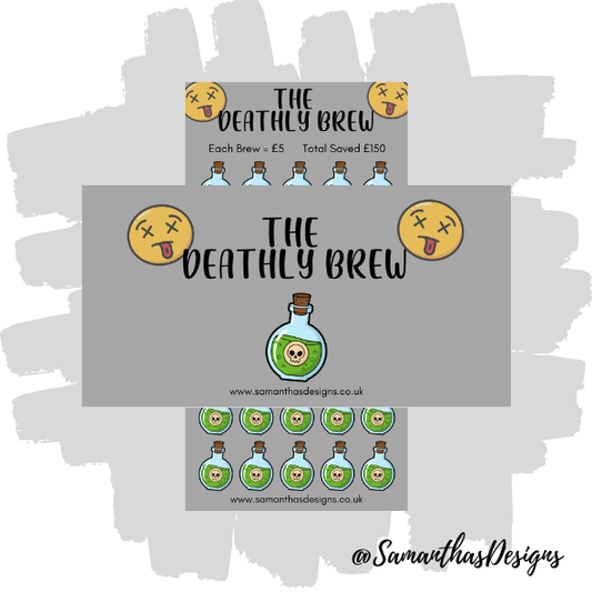 The Deathly Brew Savings Tracker