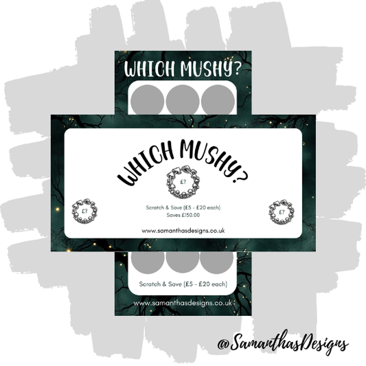 Which Mushy Scratch Off Savings Tracker