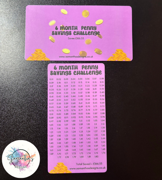 6 Month Penny Savings Challenge