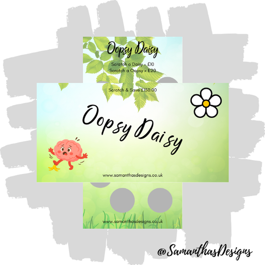 Oopsy Daisy Scratch Off Savings Tracker