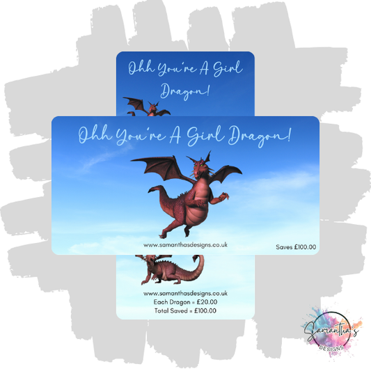 Ooh You're A Girl Dragon Savings Tracker