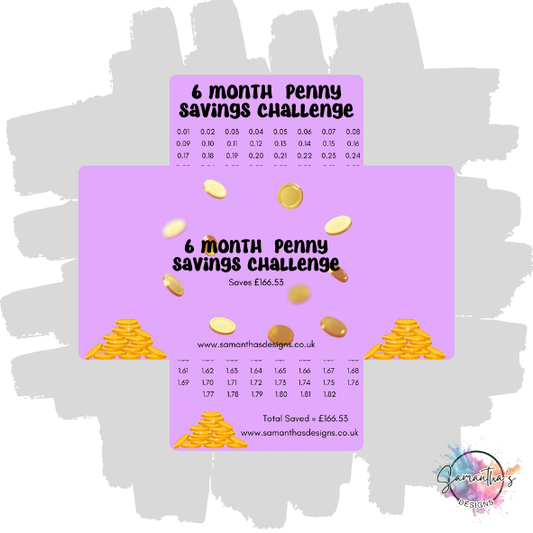 6 Month Penny Savings Challenge