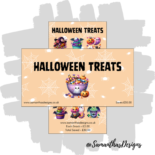 Halloween Treats Savings Tracker
