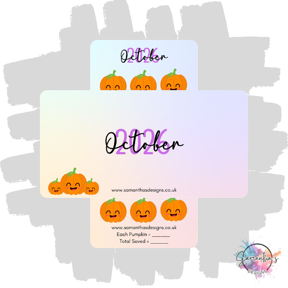 Monthly 2026 Savings Trackers (sold seperately)