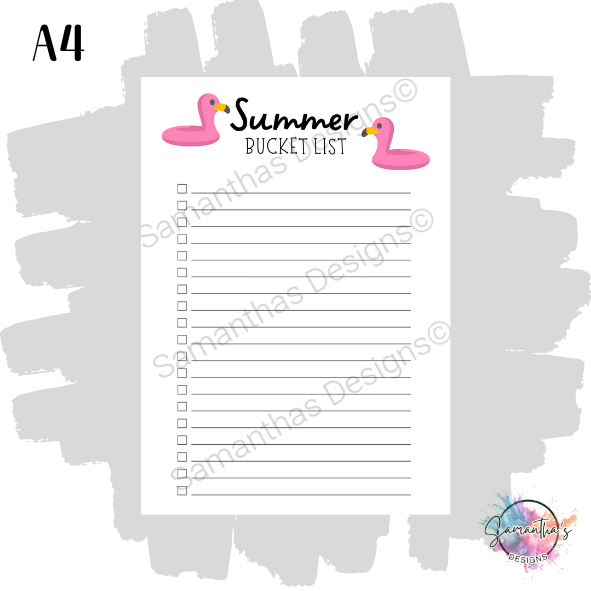 Summer Bucket List