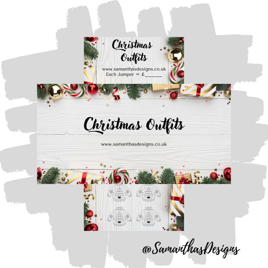 Wooden Christmas Outfit Savings Tracker