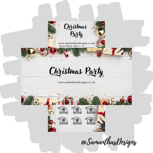 Wooden Christmas Party Savings Tracker
