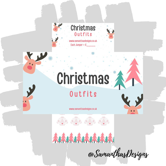 Reindeer Christmas Outfit Savings Tracker