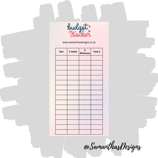 Budget Tracker - Cash Stuffing