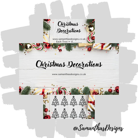 Wooden Christmas Decorations Savings Tracker