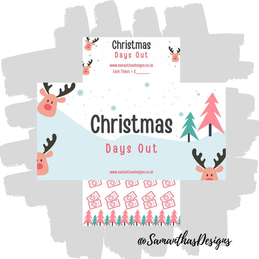 Reindeer Christmas Days Out Savings Tracker