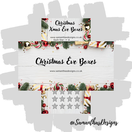 Wooden Christmas Eve Boxes Savings Tracker