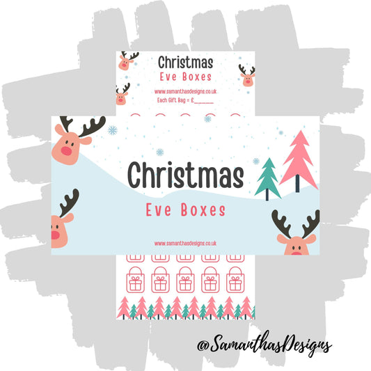 Reindeer Christmas Eve Boxes Savings Tracker