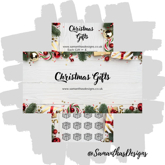 Wooden Christmas Gifts Savings Tracker