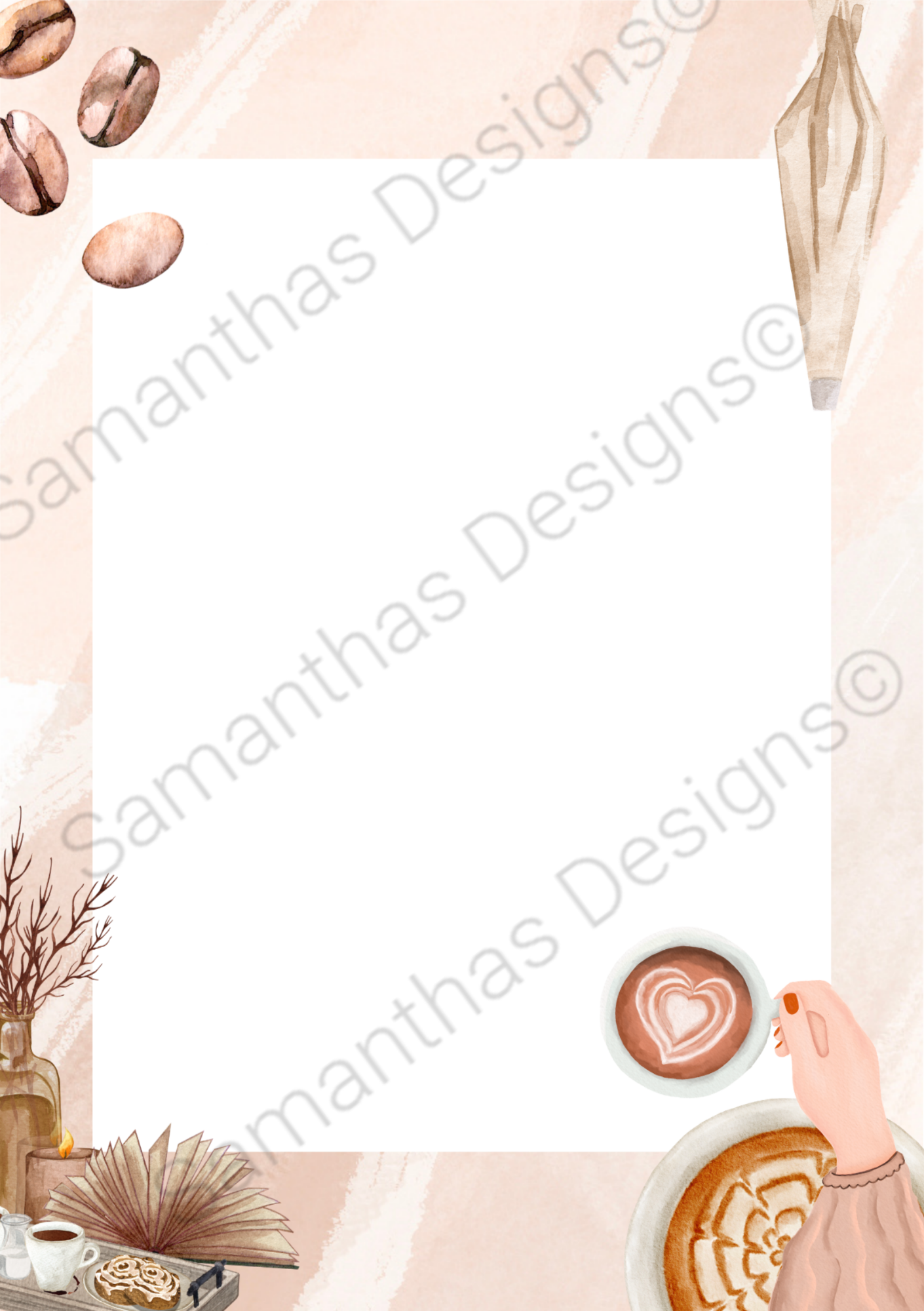 A5 Tear-Off Notepad - Coffee Design