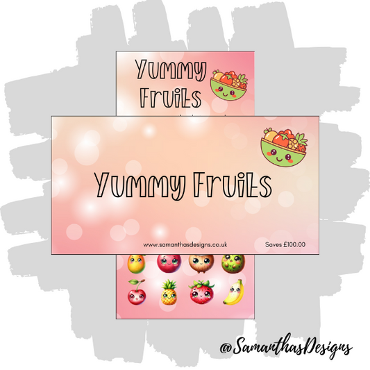 Yummy Fruits Savings Tracker
