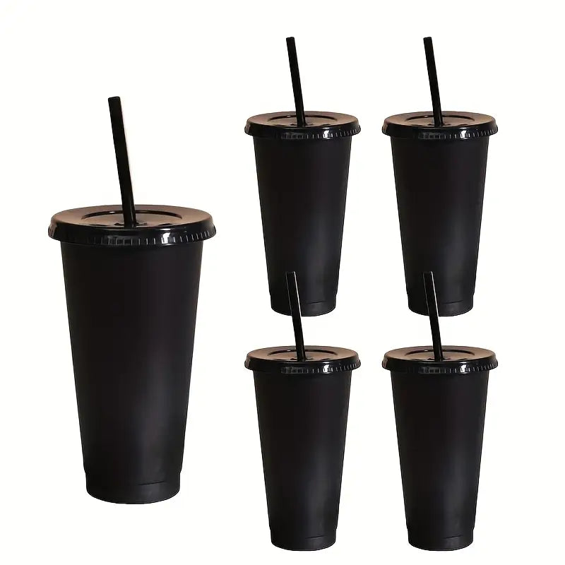 24oz Cold Cup Tumbler with Lid and Straw - Customisable