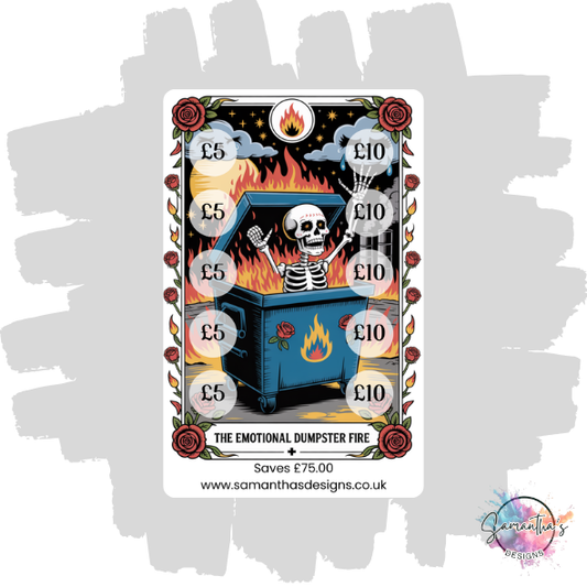 Funny Tarot Savings Trackers
