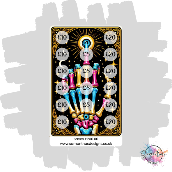 Funny Tarot Savings Trackers