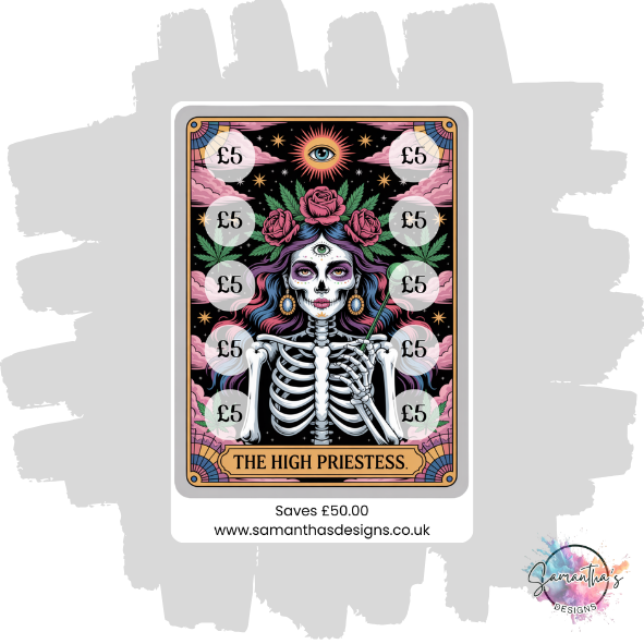Funny Tarot Savings Trackers