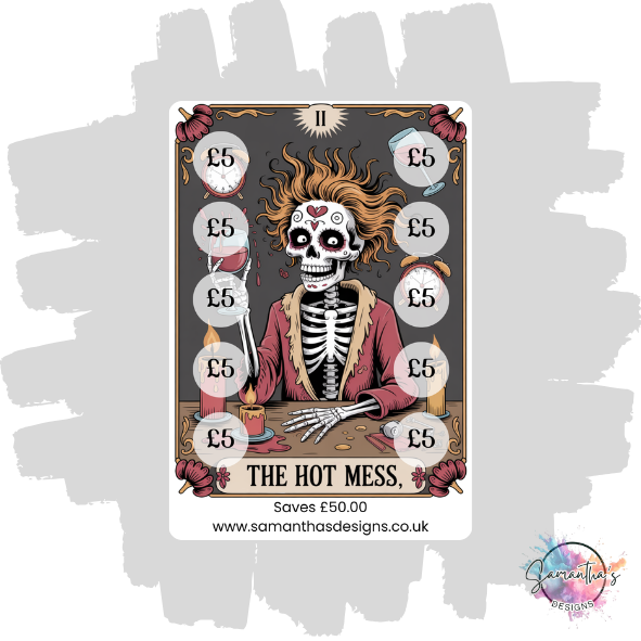 Funny Tarot Savings Trackers