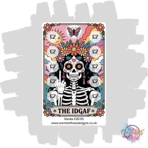 Funny Tarot Savings Trackers