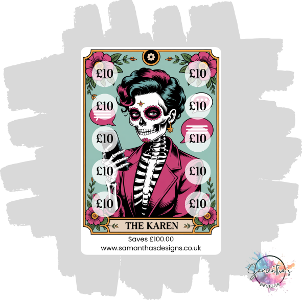 Funny Tarot Savings Trackers