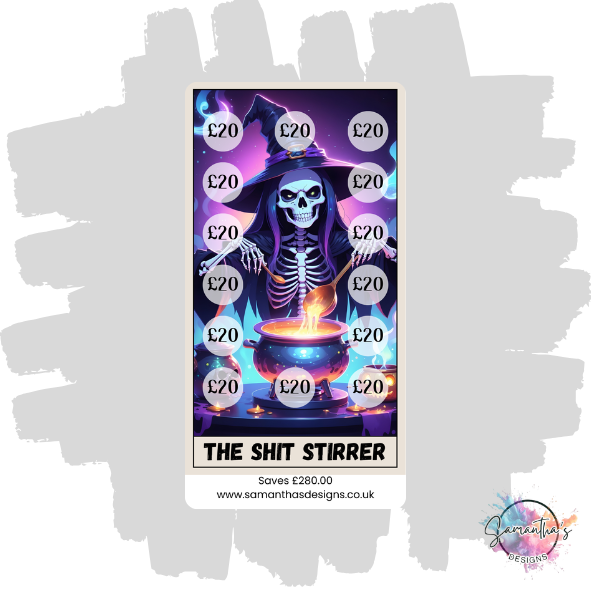 Funny Tarot Savings Trackers
