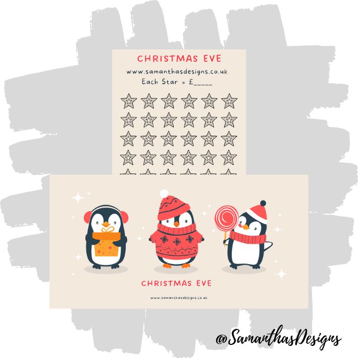 Penguin Christmas Eve Savings Tracker
