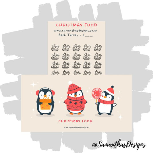 Penguin Christmas Food Savings Tracker