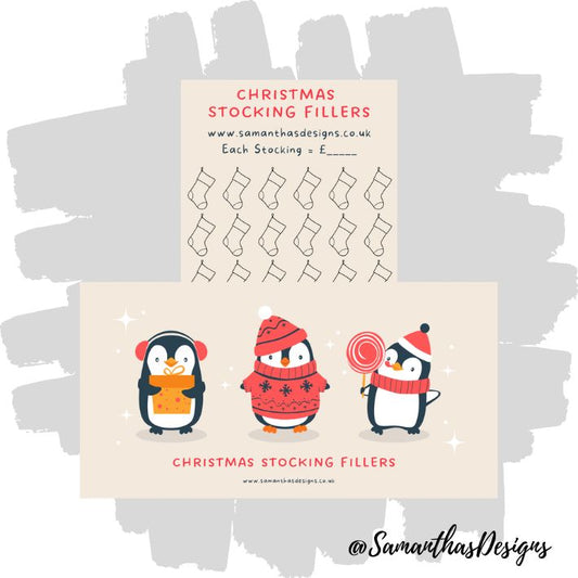Penguin Christmas Stocking Filler Savings Tracker